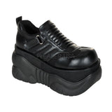 DEMONIA BOXER-05 Men's Black Pu Cyber Boots - Shoecup.com