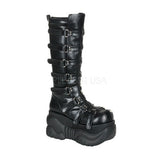 DEMONIA BOXER-200 Men's Black Pu Cyber Boots - Shoecup.com