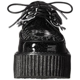 Demonia CREEPER-205 Black Glitter BAT WING Creepers - Shoecup.com - 2