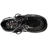 Demonia CREEPER-205 Black Glitter BAT WING Creepers - Shoecup.com - 4