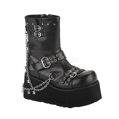 DEMONIA CLASH-430 Black Pu Vegan Boots - Shoecup.com