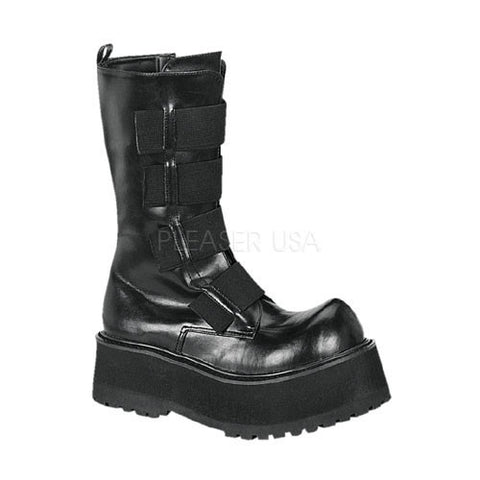 DEMONIA COMBAT-208 Men's Black Pu Vegan Boots - Shoecup.com