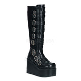 DEMONIA CONCORD-108 Black Pu Vegan Boots - Shoecup.com