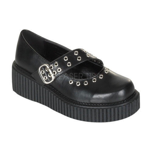 DEMONIA CREEPER-104 Black Pu Creepers - Shoecup.com