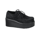 DEMONIA CREEPER-202 Black Fur Creepers (One Size Small) - Shoecup.com