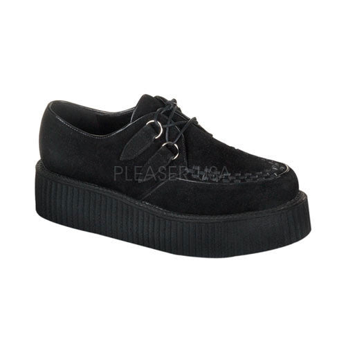 DEMONIA CREEPER-402S Men's Black Suede Creepers - Shoecup.com