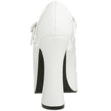 DEMONIA DOLLY-50 White Pat Mary Jane Pumps - Shoecup.com - 3