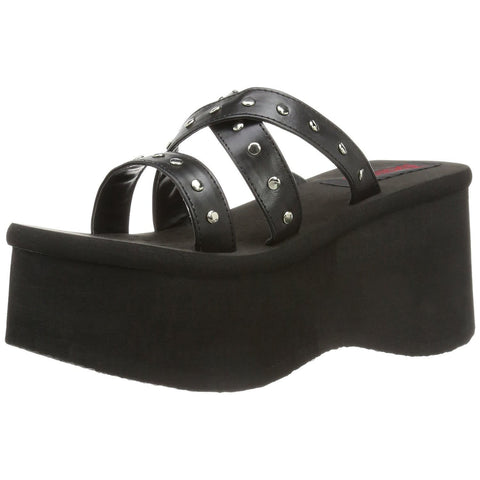 DEMONIA FUNN-19 Black Pu Platform - Shoecup.com - 1