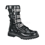 DEMONIA GRAVEL-10S Men's Black Leather Leather Steel Toe Boots - Shoecup.com