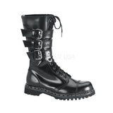 DEMONIA GRAVEL-14 Men's Black Leather Leather Steel Toe Boots - Shoecup.com