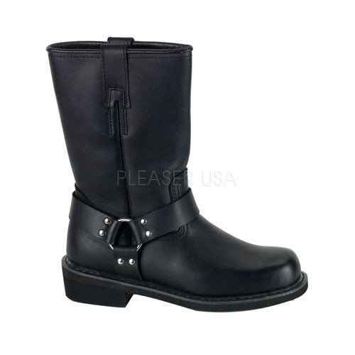 DEMONIA HARNESS Men's Black Leather Boots - Shoecup.com