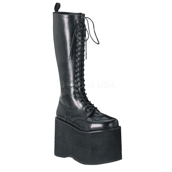 DEMONIA MEGA-602 Men's Black Pu Vegan Boots - Shoecup.com