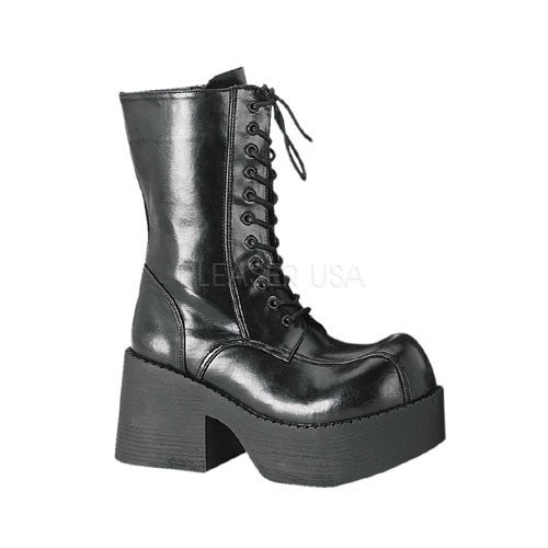 DEMONIA PLATOON-202 Black Pu Vegan Boots - Shoecup.com