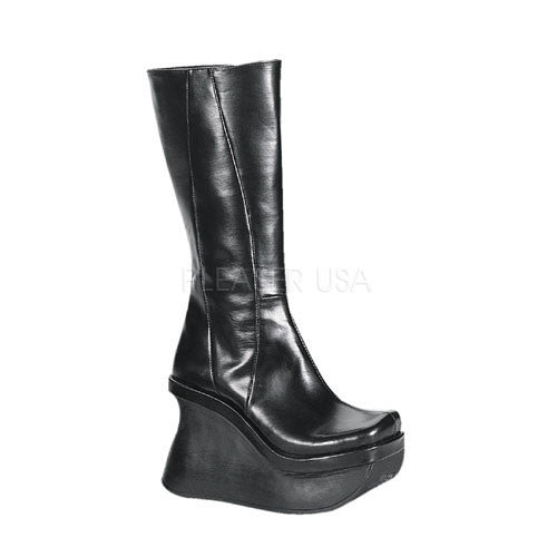 DEMONIA PACE-100 Black Pu Vegan Boots - Shoecup.com