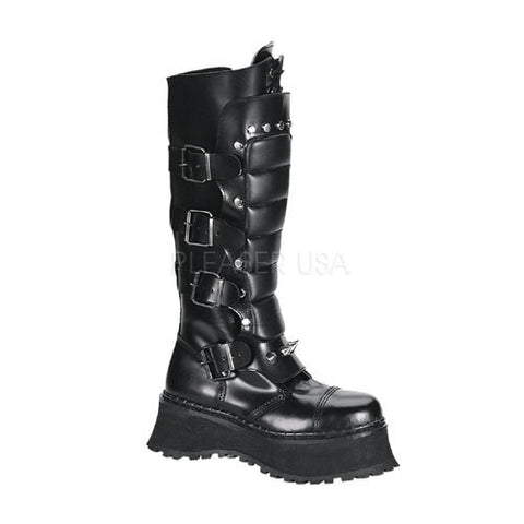 DEMONIA RAVAGE-II Men's Black Leather Steel Toe Boots - Shoecup.com