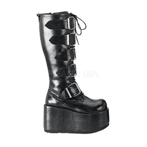 DEMONIA RIPSAW-518 Men's Black Pu Vegan Boots - Shoecup.com