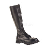 DEMONIA ROCKY-30 Men's Black Leather Steel Toe Boots - Shoecup.com