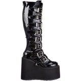 DEMONIA Women's SWING-815 Black Pat Vegan Boots - Shoecup.com - 5