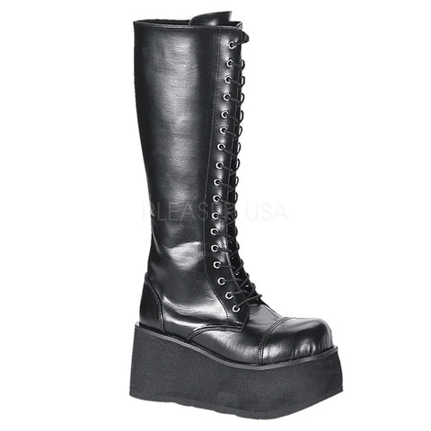 DEMONIA TRASHVILLE-502 Men's Black Pu Vegan Boots - Shoecup.com