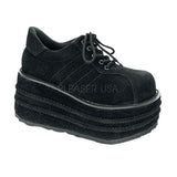 DEMONIA TEMPO-08 Men's Black Veggie Suede Platform - Shoecup.com