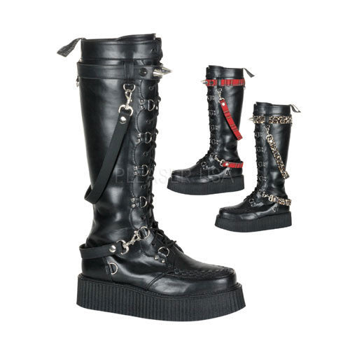 DEMONIA V-CREEPER-588 Men's Black Pu Creepers - Shoecup.com