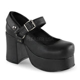 Demonia ABBEY-02 Black Vegan Leather Platform Mary Jane - Shoecup.com