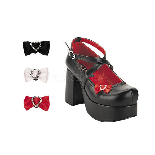 DEMONIA ABBEY-03 Black Pu Sandals - Shoecup.com