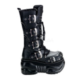 DEMONIA BOXER-205 Men's Black Pu Cyber Boots - Shoecup.com