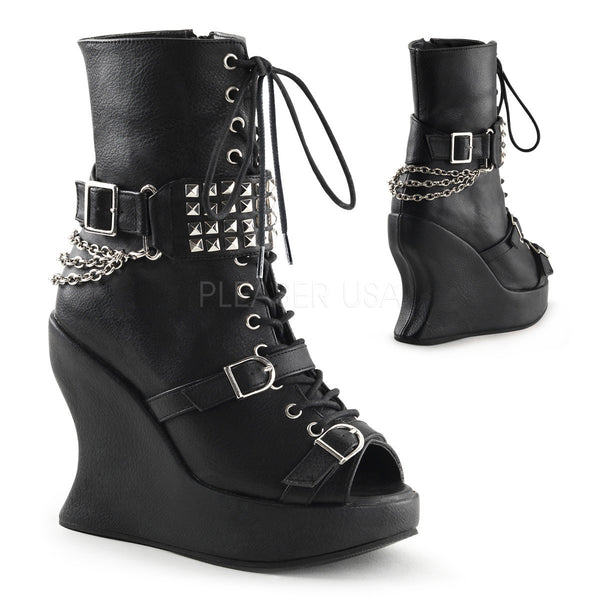 DEMONIA BRAVO-89 Black Pu Boots - Shoecup.com