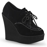 Demonia CREEPER-302 Black Vegan Suede Creepers - Shoecup.com