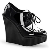 Demonia CREEPER-302 Black-White Creepers - Shoecup.com