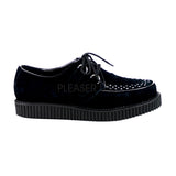 DEMONIA CREEPER-602S Men's Black Suede Creepers - Shoecup.com