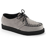 Demonia Men's CREEPER-602S Men's Gray Suede Creepers - Shoecup.com