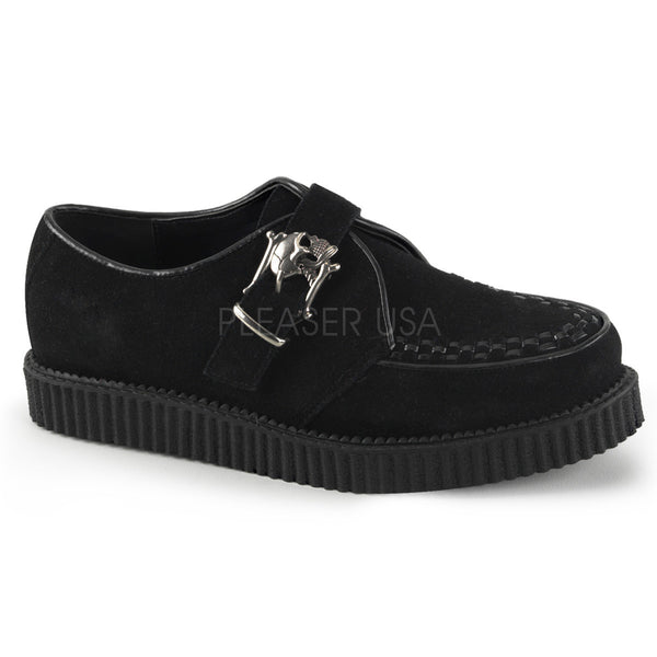 Demonia CREEPER-605 Men's Black Suede Creepers - Shoecup.com