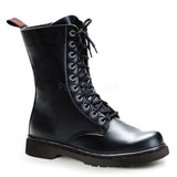 Demonia Men's DEFIANT-200 Men's Black Vegan Leather Goth Punk Combat Boots - Shoecup.com