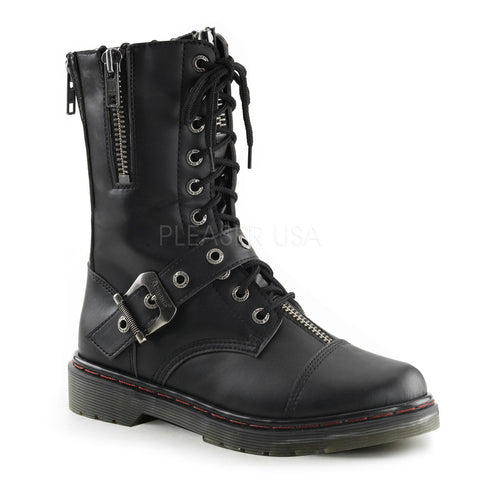 DEMONIA DISORDER-206 Men's Black Pu Vegan Boots - Shoecup.com