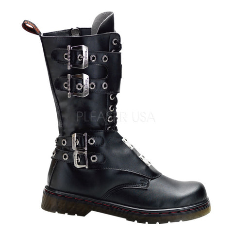 DEMONIA DISORDER-302 Men's Black Pu Vegan Boots - Shoecup.com