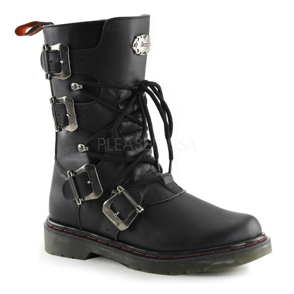 DEMONIA DISORDER-306 Men's Black Pu Vegan Boots - Shoecup.com