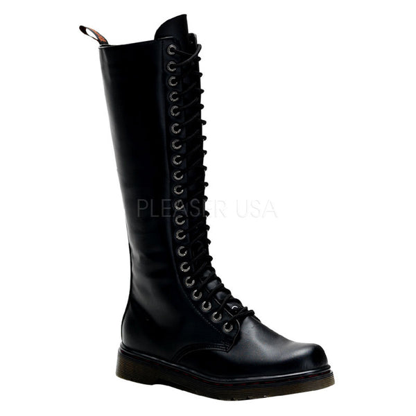 DEMONIA DISORDER-400 Men's Black Pu Vegan Boots - Shoecup.com