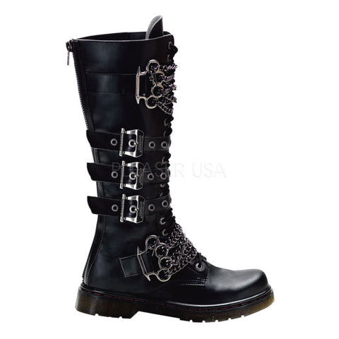 DEMONIA DISORDER-402 Men's Black Pu Vegan Boots - Shoecup.com