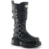 DEMONIA DMA-3004 Men's Black Pu Vegan Boots - Shoecup.com