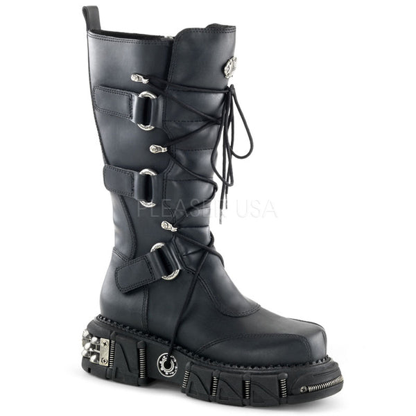 DEMONIA DMA-3005 Men's Black Pu Vegan Boots - Shoecup.com