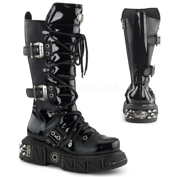 DEMONIA DMA-3006 Men's Black Pu Vegan Boots - Shoecup.com