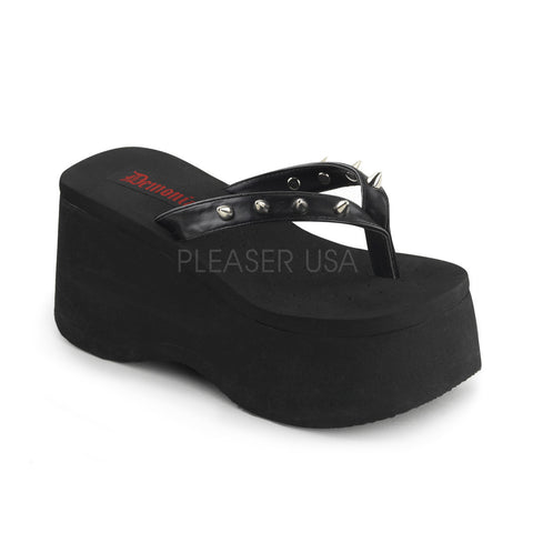 DEMONIA FUNN-20 Black Pu Platform - Shoecup.com