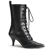 DEMONIA FURY-100 Black Nappa Pu Vegan Boots - Shoecup.com