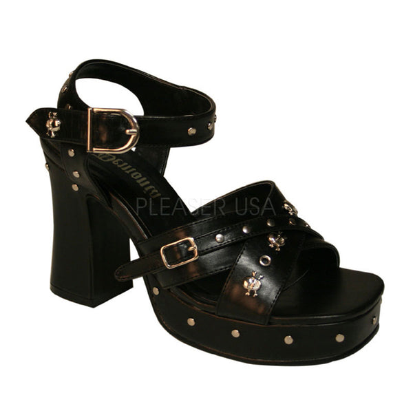 DEMONIA GOTHIKA-02 Black Pu Platform - Shoecup.com