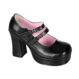 DEMONIA GOTHIKA-09 Black Pu Platform (One Size Small) - Shoecup.com