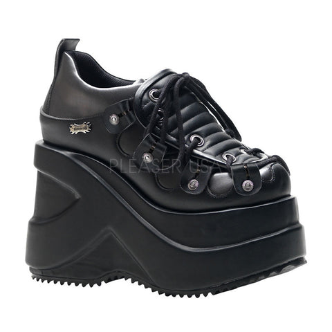 DEMONIA OUTLAW-101 Black Pu Platform - Shoecup.com