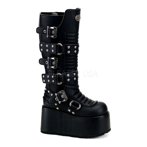 DEMONIA RIPSAW-520 Men's Black Pu Vegan Boots - Shoecup.com