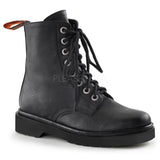 Demonia RIVAL-100 Black Vegan Leather Combat Boots - Shoecup.com